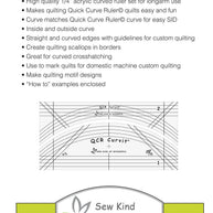 QCR Curvit Ruler for Longarm Quilting