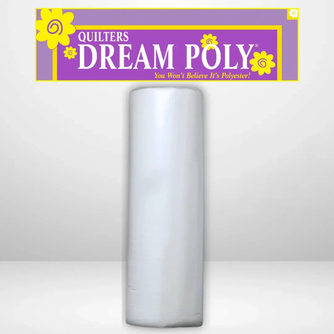 Quilters Dream Deluxe White Poly Batting Throw Roll - 60