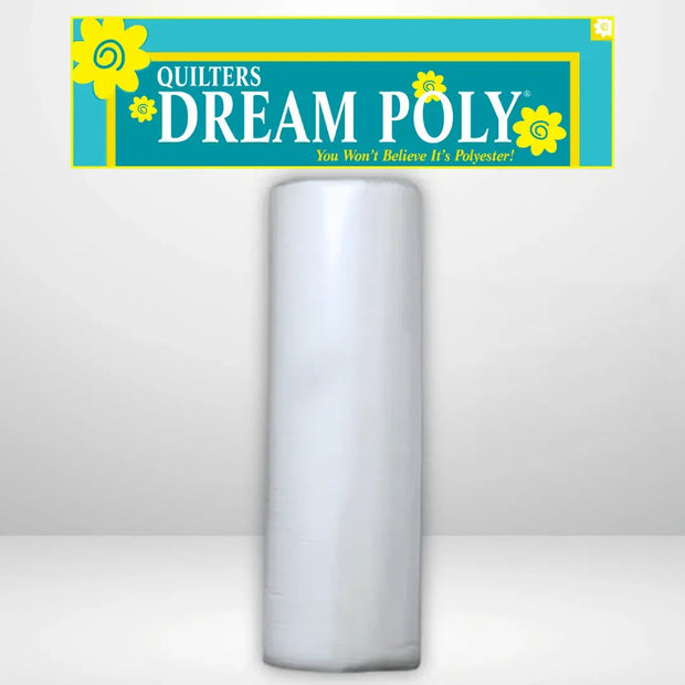 Quilters Dream Request White Poly Batting Queen Roll - 93" x 30 yards
