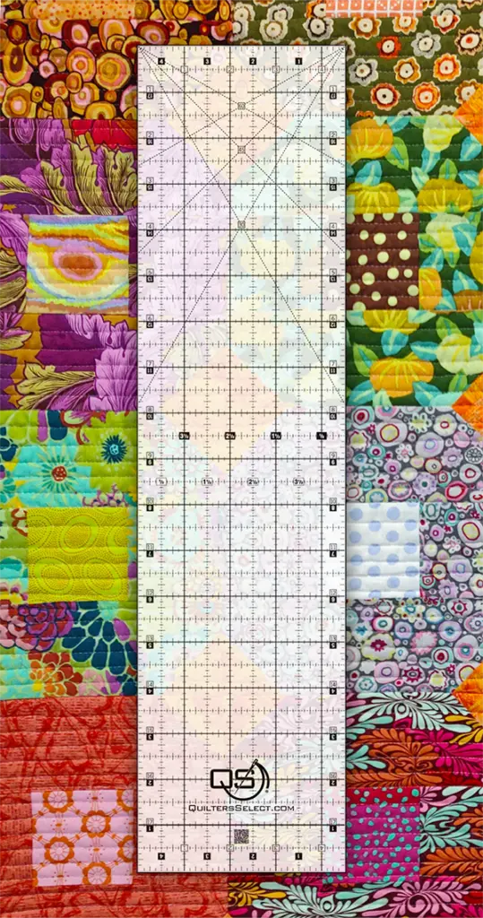 Quilters Select Non-Slip Crystal Clear Ruler 4.5