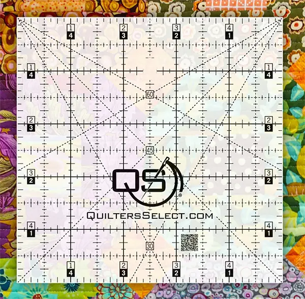 Quilters Select Non-Slip Crystal Clear Ruler 5