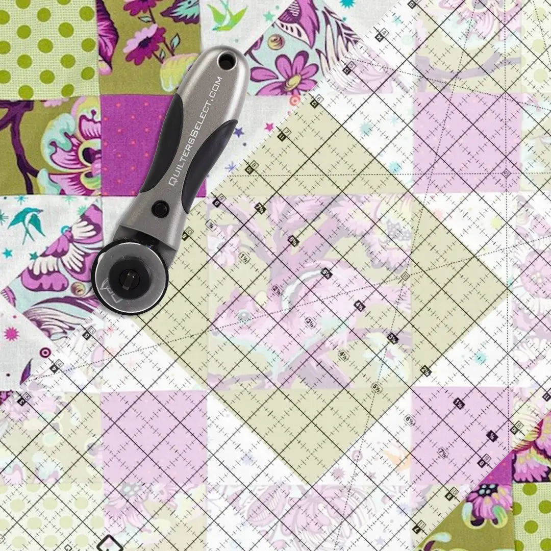 Quilters Select Non-Slip Crystal Clear Ruler 8.5