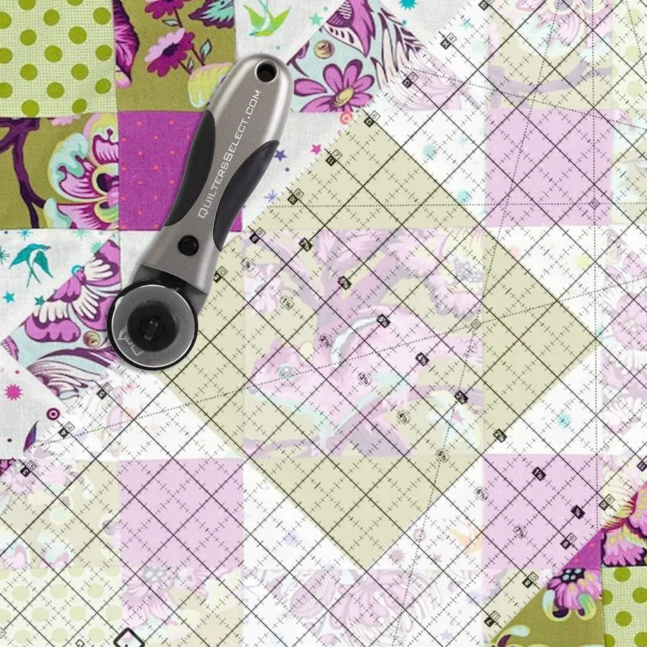 Quilters Select Non-Slip Crystal Clear Ruler 8.5