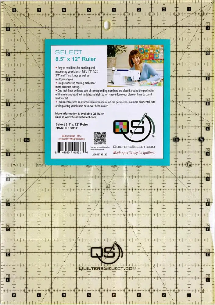 Quilters Select Non-Slip Ruler 8.5