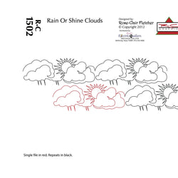 1502 Rain Or Shine Clouds Pantograph by Rose-Clair Fletcher