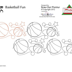 1505 Basketball Fun Pantograph by Rose-Clair Fletcher