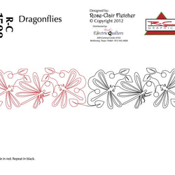 1508 Dragonflies Pantograph by Rose-Clair Fletcher