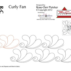 1511 Curly Fan Pantograph by Rose-Clair Fletcher