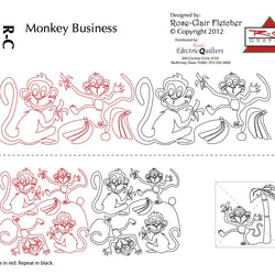 1518 Monkey Business Pantograph by Rose-Clair Fletcher
