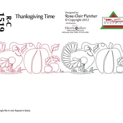 1519 Thanksgiving Time Pantograph by Rose-Clair Fletcher