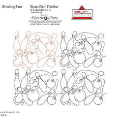 1523 Bowling Fun Pantograph by Rose-Clair Fletcher