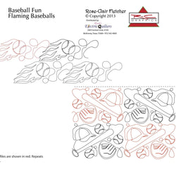 1524 Baseball Fun Pantograph by Rose-Clair Fletcher