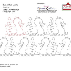 1526 Rub A Dub Ducky Pantograph by Rose-Clair Fletcher
