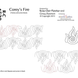 1528 Corey's Fire Pantograph by Rose-Clair Fletcher