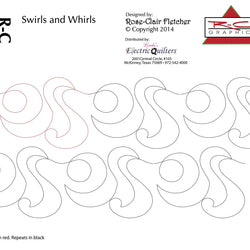 1530 Swirls And Whirls Pantograph by Rose-Clair Fletcher