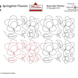 1532 Springtime Flowers Pantograph by Rose-Clair Fletcher