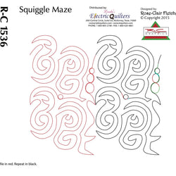 1536 Squiggle Maze Pantograph by Rose-Clair Fletcher