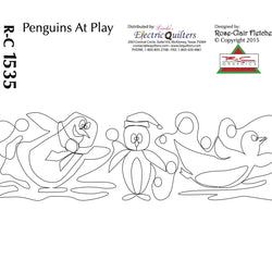 1535 Penguins At Play Pantograph by Rose-Clair Fletcher