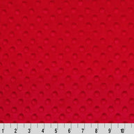 Red Cuddle Dimple Fabric per yard