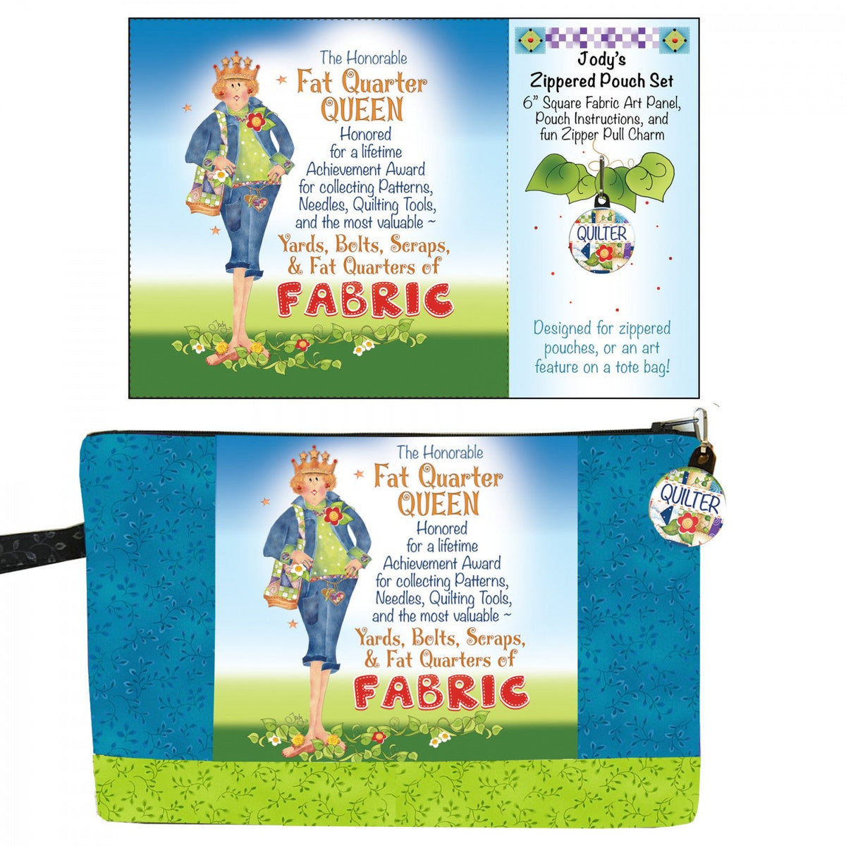 Zipper Pouch Set Fat Quarter Queen