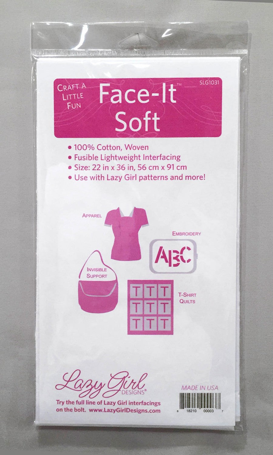 Lazy Girl Face It Soft Fusible Interfacing