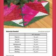 Spinning Star Quilted Tree Skirt Pattern