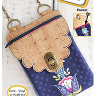 Scalloped Flap Cross Body Zipper Bag - ITH