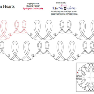 1714 Ribbon Hearts Pantograph