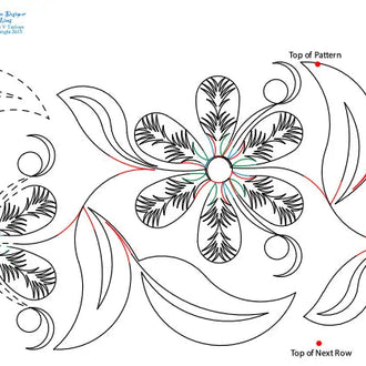276 Fern Flower Pantograph by Linda V. Taylor