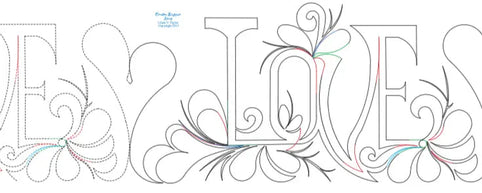 277 Love Border Pantograph by Linda V. Taylor
