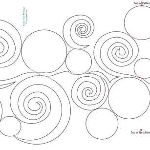 1540 Bubbles and Swirls Pantograph by Rose-Clair Fletcher