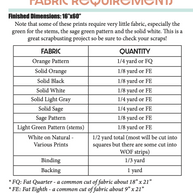 Pumpkin Patchwork Quilted Table Runner Pattern