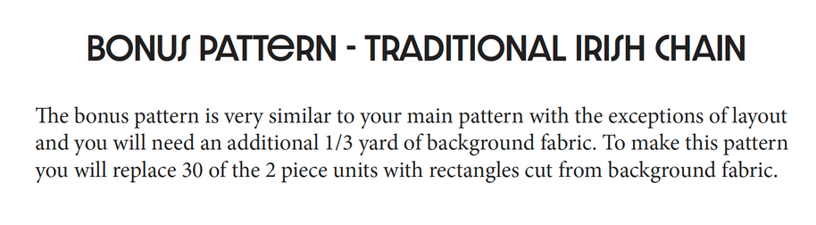 Shamrocks Table Runner Pattern