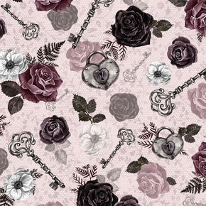 Secret Crush Black Cherry Digital Cuddle Fabric Per Yard
