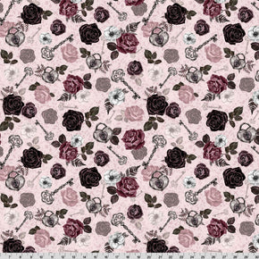 Secret Crush Black Cherry Digital Cuddle Fabric Per Yard