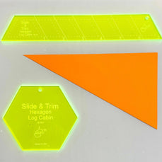 Slide & Trim Hexagon Log Cabin