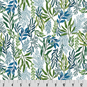 Snow Whispering Blooms Dreamweaver Quilting Cuddle Fabric Per Yard