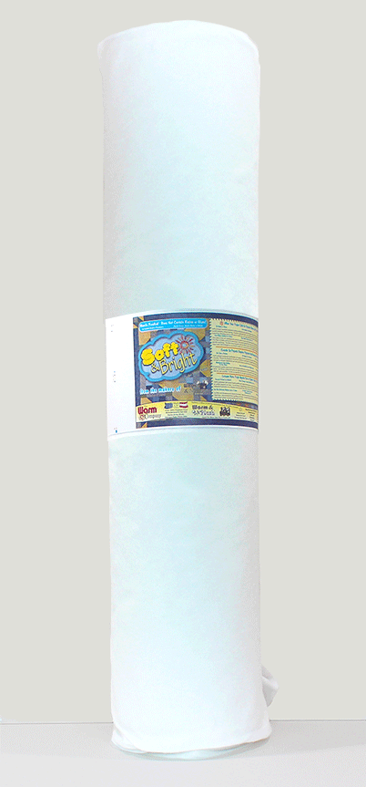 Soft & Bright 124" x 20 YD Batting - Premium Polyester Batting for Quilting