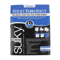 Sticky Fabri Solvy Printable Sheets 12ct  8-1/2in x 11in