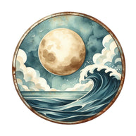 Summer Beach Round Fabric Panel 34