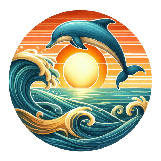 Summer Beach Round Fabric Panel 7