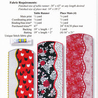 Fundamentally Fun Table Runner & Place Mats