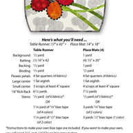 Pickle Blooms Table Runner & Placemats
