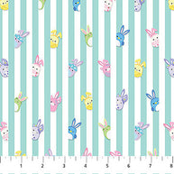 Teal Strips Springtime Squishmallows Cotton 44