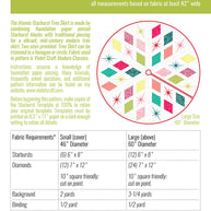 The Atomic Starburst Tree Skirt Pattern