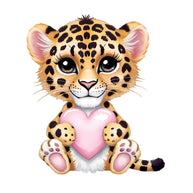 Valentine Tropical Cheetah Fabric Panel