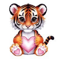 Valentine Tropical Tiger Fabric Panel