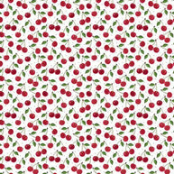 Very Cherry Scarlet Digital Cuddle Fabric per yard