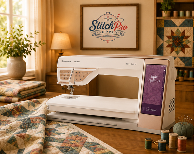 HUSQVARNA VIKING EPIC Quilt 97 Sewing & Quilting Machine | Premium Computerized Quilting System