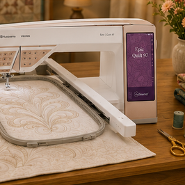 HUSQVARNA VIKING EPIC Quilt 97 Sewing & Quilting Machine | Premium Computerized Quilting System